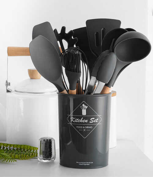 Набір силіконового кухонного приладдя 12 предметів